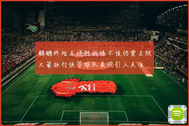 鹈鹕终结五连胜战绩不佳仍曾击败火箭独行侠等球队表现引人关注